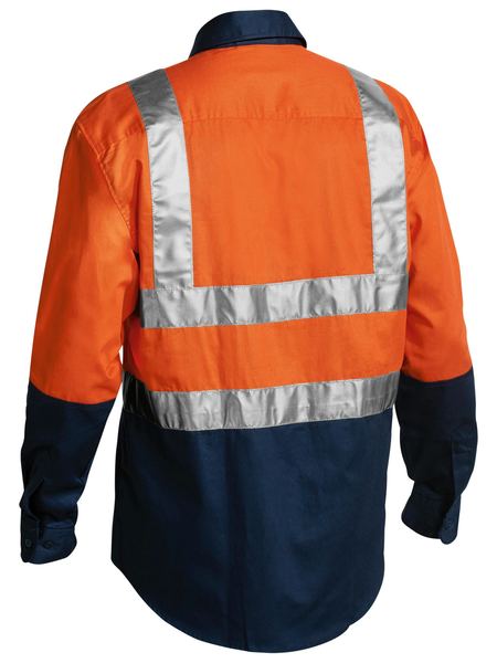 Shirt Bisley Hi Vis Taped Drill 190g BS6267T