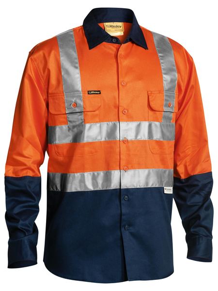 Shirt Bisley Hi Vis Taped Drill 190g BS6267T