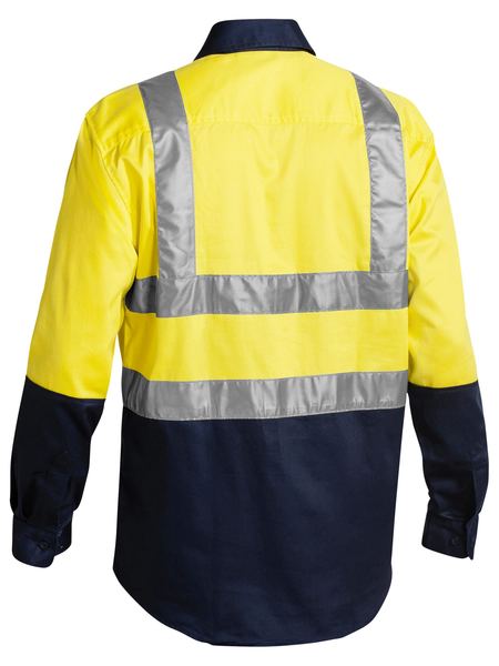 Shirt Bisley Hi Vis Taped Drill 190g BS6267T