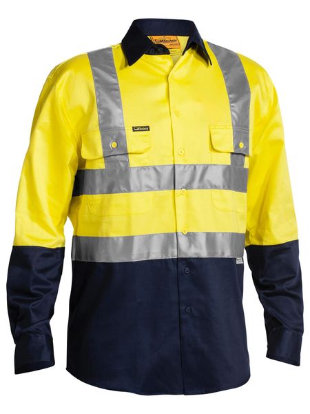 Shirt Bisley Hi Vis Taped Drill 190g BS6267T