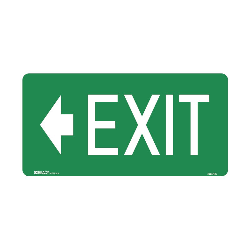 Sign (Emergency) <--- Exit luMM 350x180