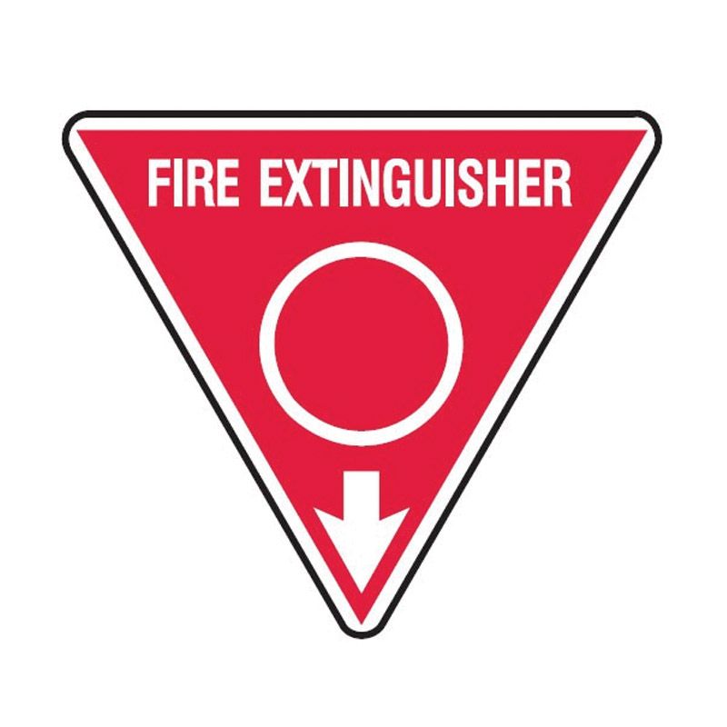 Sign (Fire) Fire Extinguisher Locator Triangle - Water P 350mm