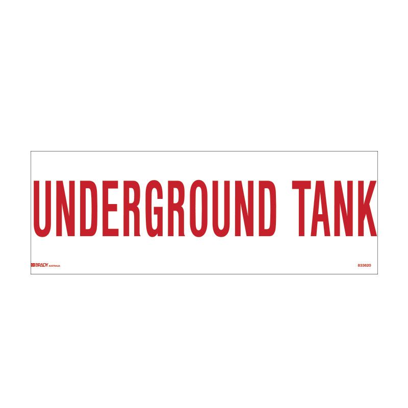 Sign Underground Tank M 600x200