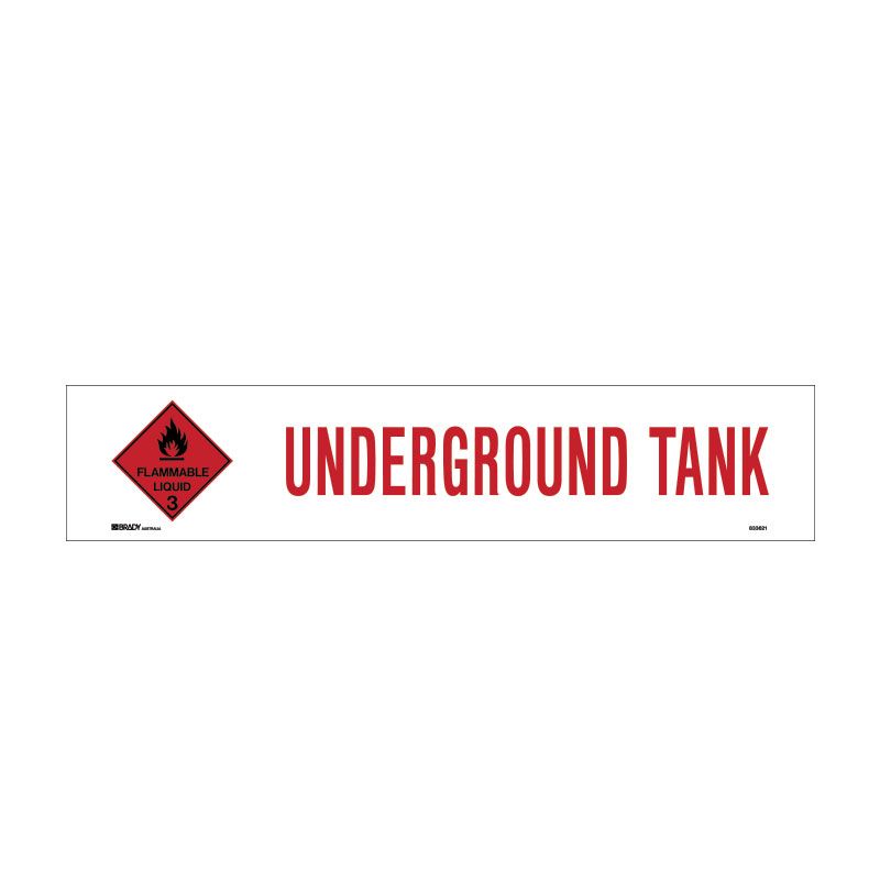 Sign (DG Flam Liq 3) Underground Tank M 600x125