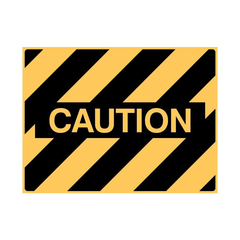 Sign (Warning) Caution P 600x450