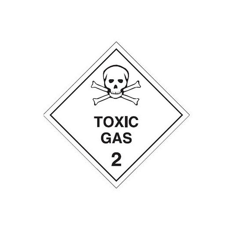 Sign DG Toxic Gas 2 P 250sq