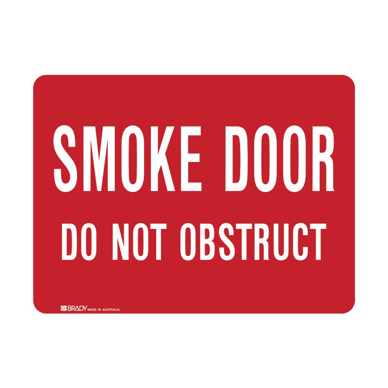 Sign (Fire) Smoke Door dn Obstruct M 300x225
