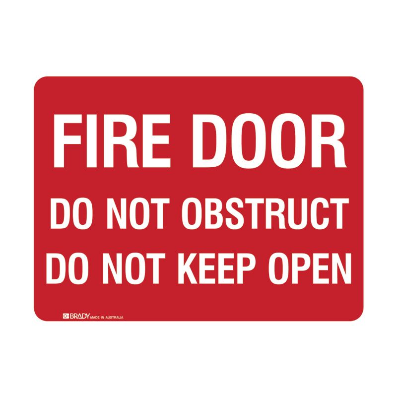 Sign (Fire) Fire Door dn Obstruct/Keep Open P 300x225