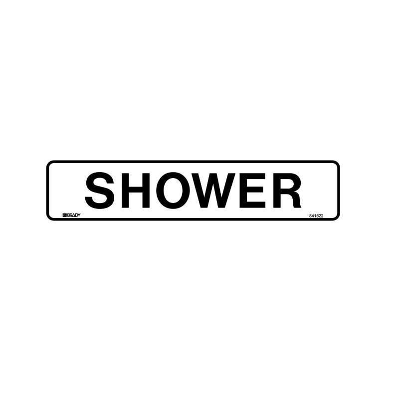 Sign Shower ss 200x45 EACH