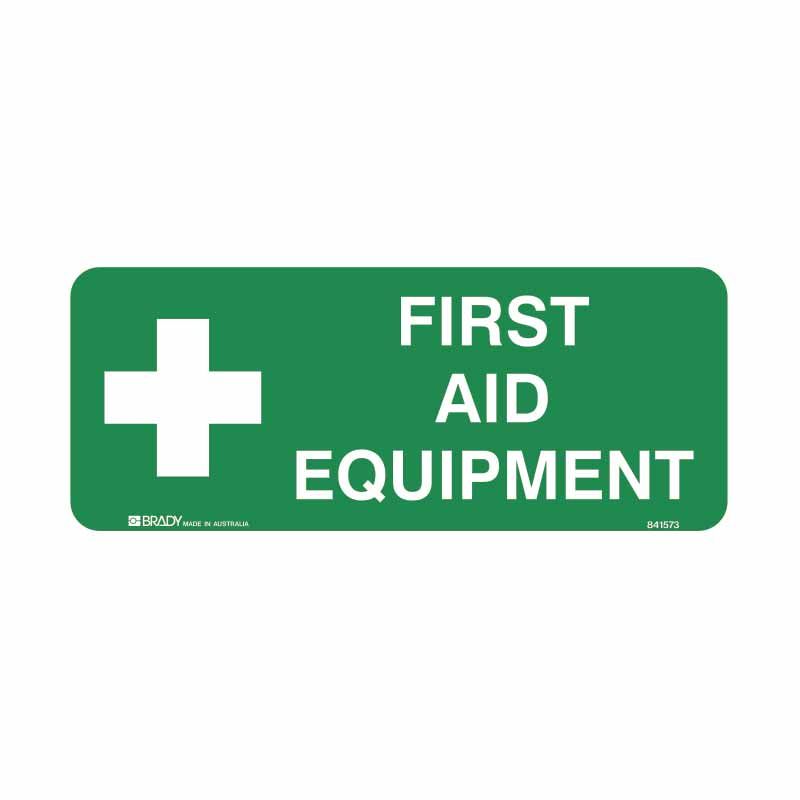 Sign First Aid Equipment P 300x125