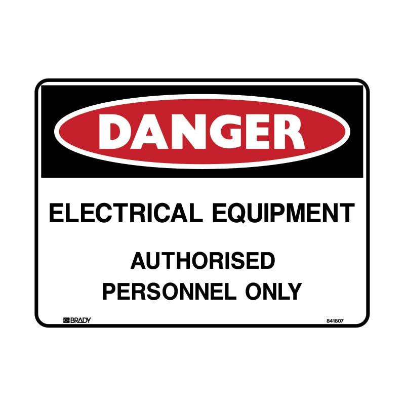 Sign Danger Electrical Equipment APO P 300x225
