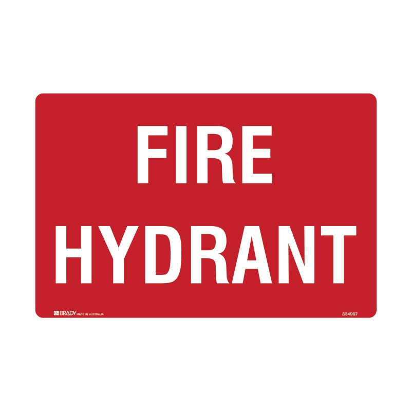 Sign (Fire) Fire Hydrant (Text) P 450x300