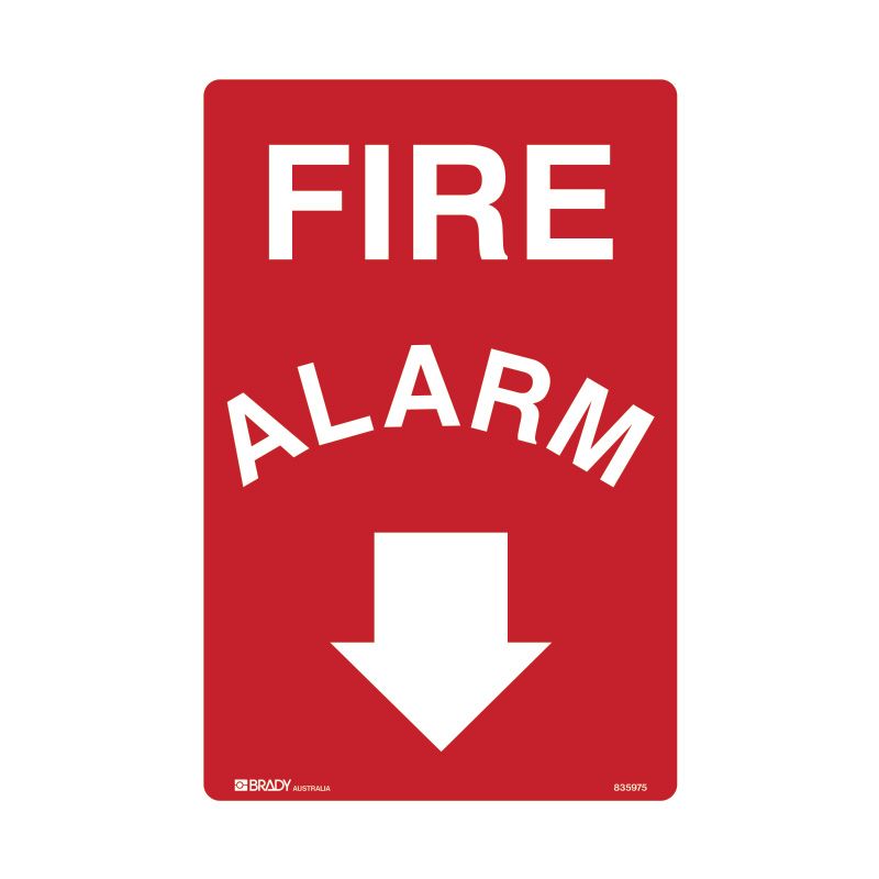 Sign (Fire) Fire Alarm (Arrow) P 225x300