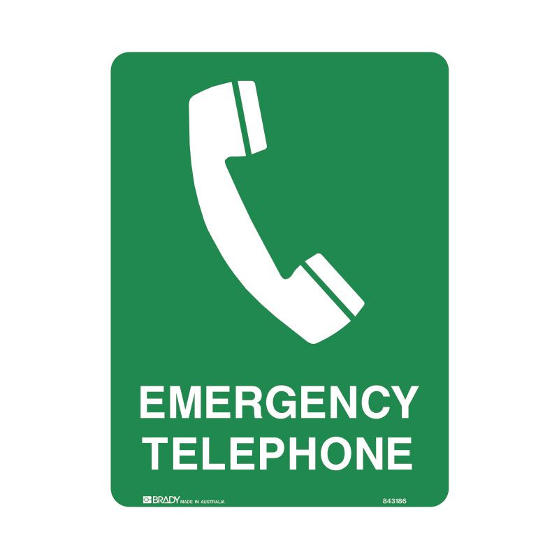 Sign Emergency Telephone M 225x300