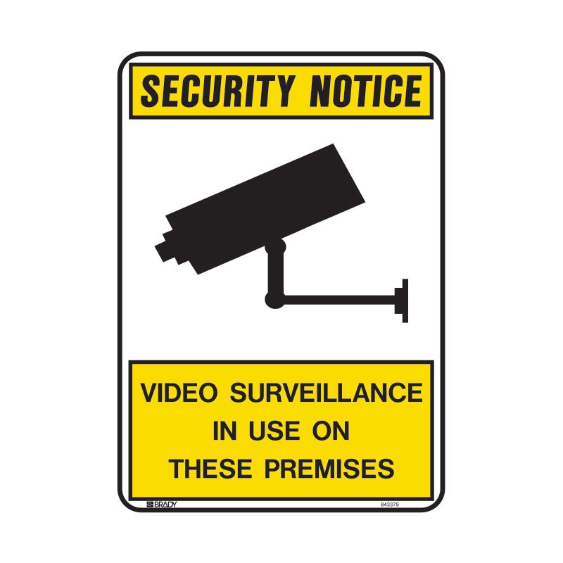 Sign (Security) Video Surveillance In Use On These Premises ssW 250x180