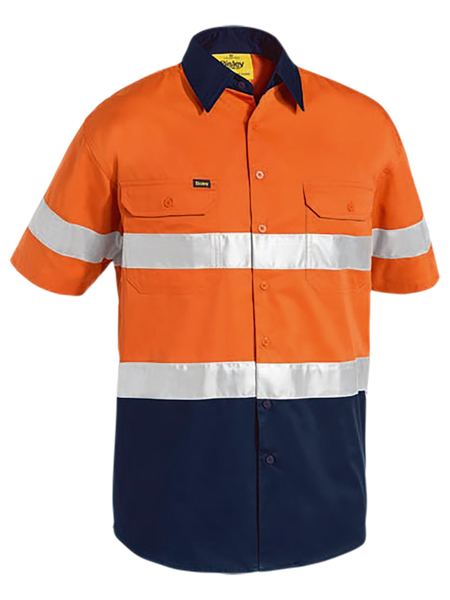 Shirt Bisley Hi Vis Taped Vented SS Drill 155g BS1896