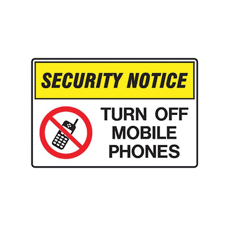 Sign (Security) Turn Off Mobile Phones P 300x225
