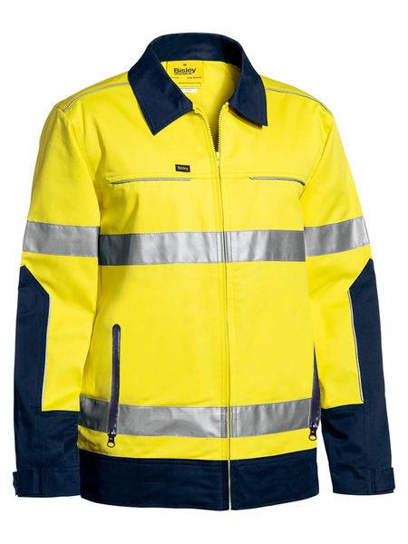 Jacket Bisley Hi Vis Taped Drill Liquid Repellent 240g BJ6917T