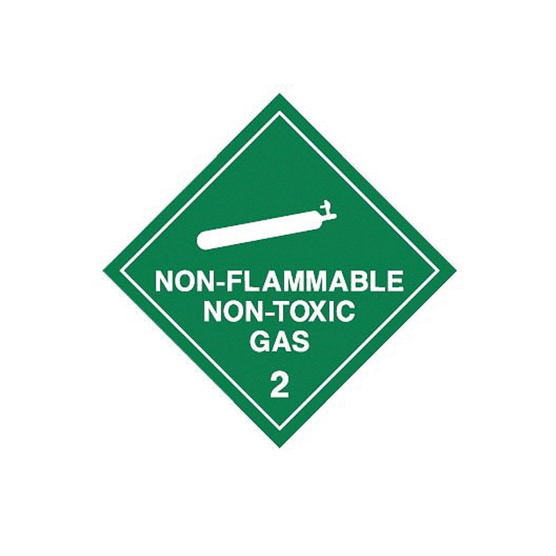 Sign DG NFlam NToxic Gas 2 (White) ss 50sq/50pk