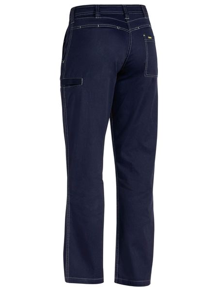 Pants Bisley Womens Vented Drill 190g Navy 8