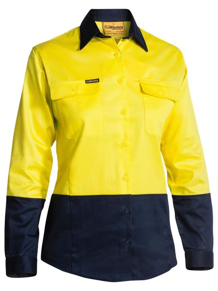 Bisley Womens Drill LS Shirt 190g BL6267