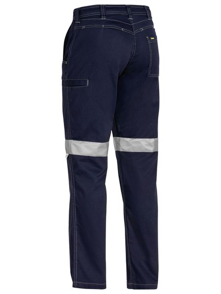 Pants Bisley Womens Taped Cargo Vented Drill 190g BPL6431T