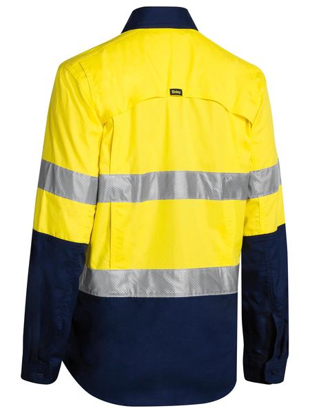 Shirt Bisley Womens Hi Vis Taped X-Airflow RipStop 150g BL6415T