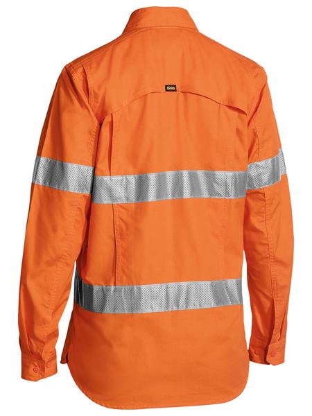 Shirt Bisley Womens Hi Vis Taped X-Airflow RipStop 150g BL6416T