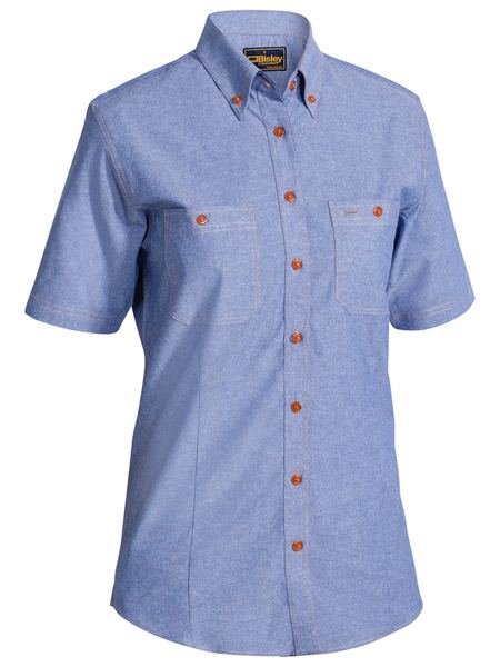 Shirt Bisley Womens Chambray SS 150g B71407L