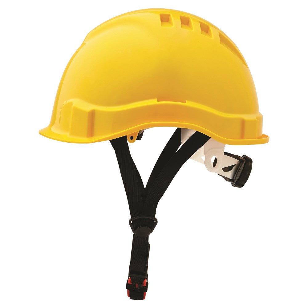 ProChoice Yellow Unvented Airborne Linesman Hard Hat with Micro Peak