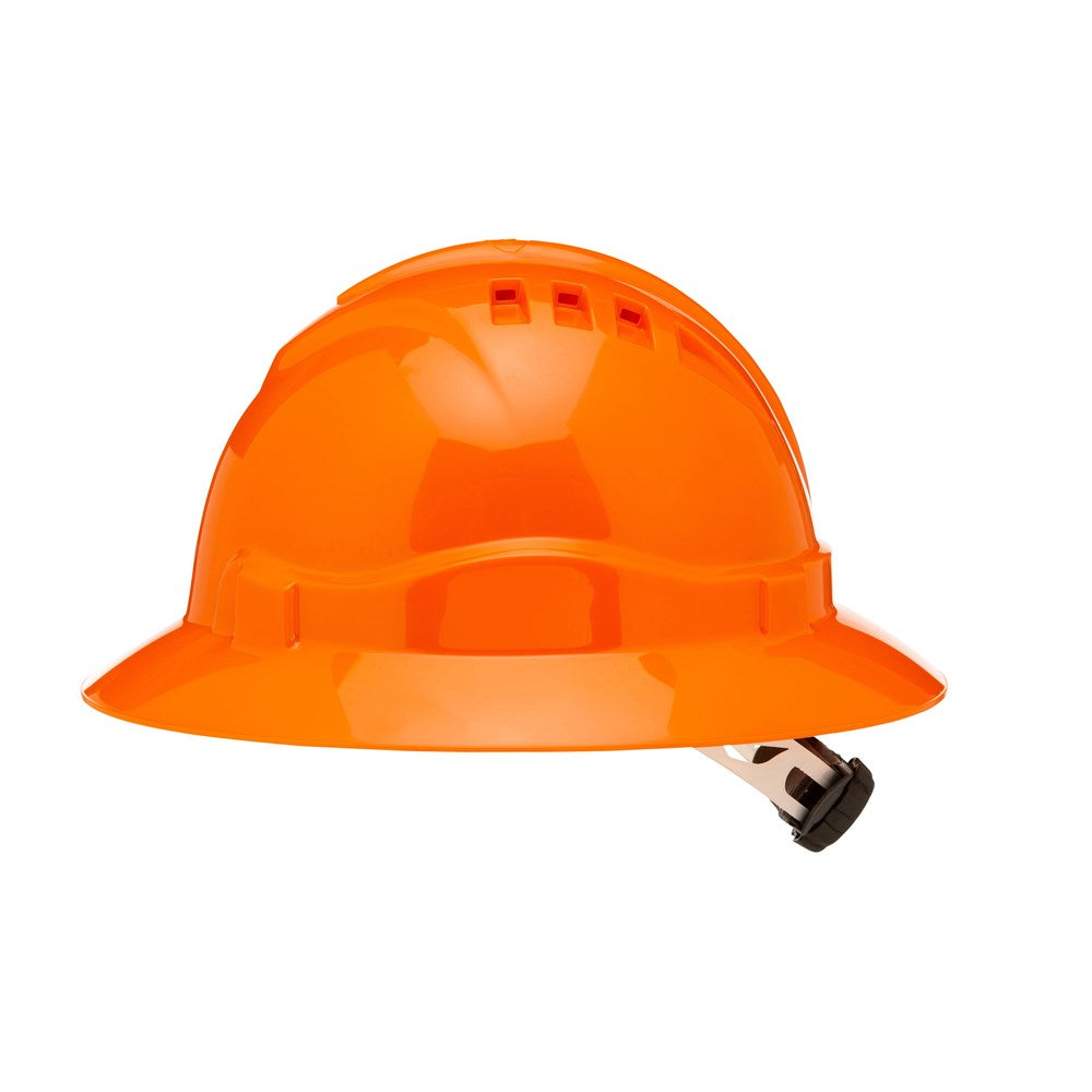 ProChoice V6 Vented Full Brim Hard Hat with Ratchet Harness White