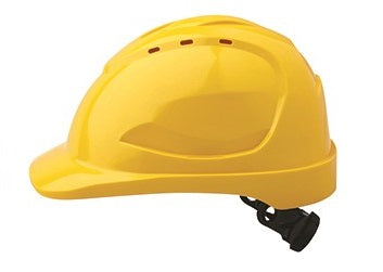 ProChoice Red V9 Vented Hard Hat with Ratchet Harness
