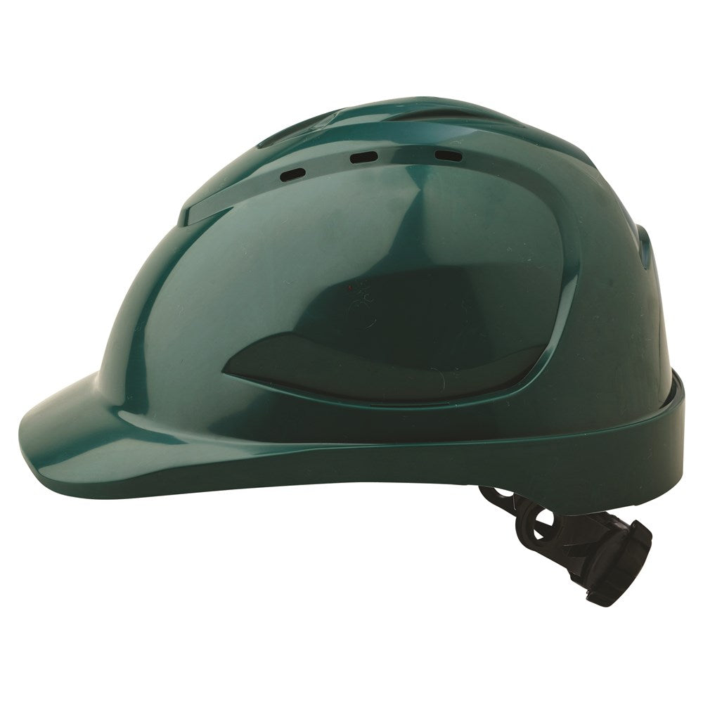 ProChoice Red V9 Vented Hard Hat with Ratchet Harness