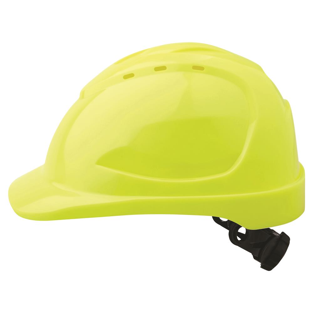 ProChoice Red V9 Vented Hard Hat with Ratchet Harness