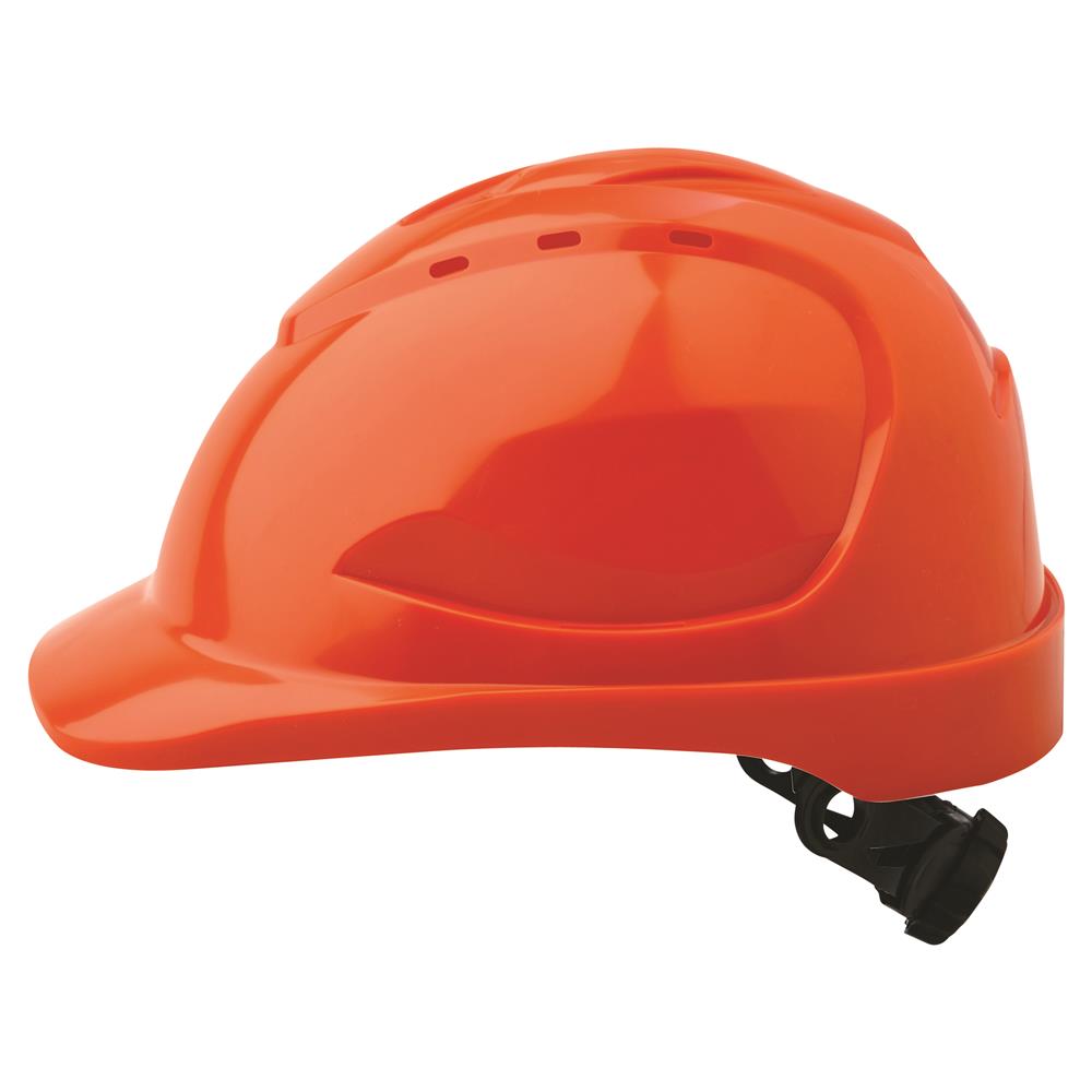 ProChoice Red V9 Vented Hard Hat with Ratchet Harness