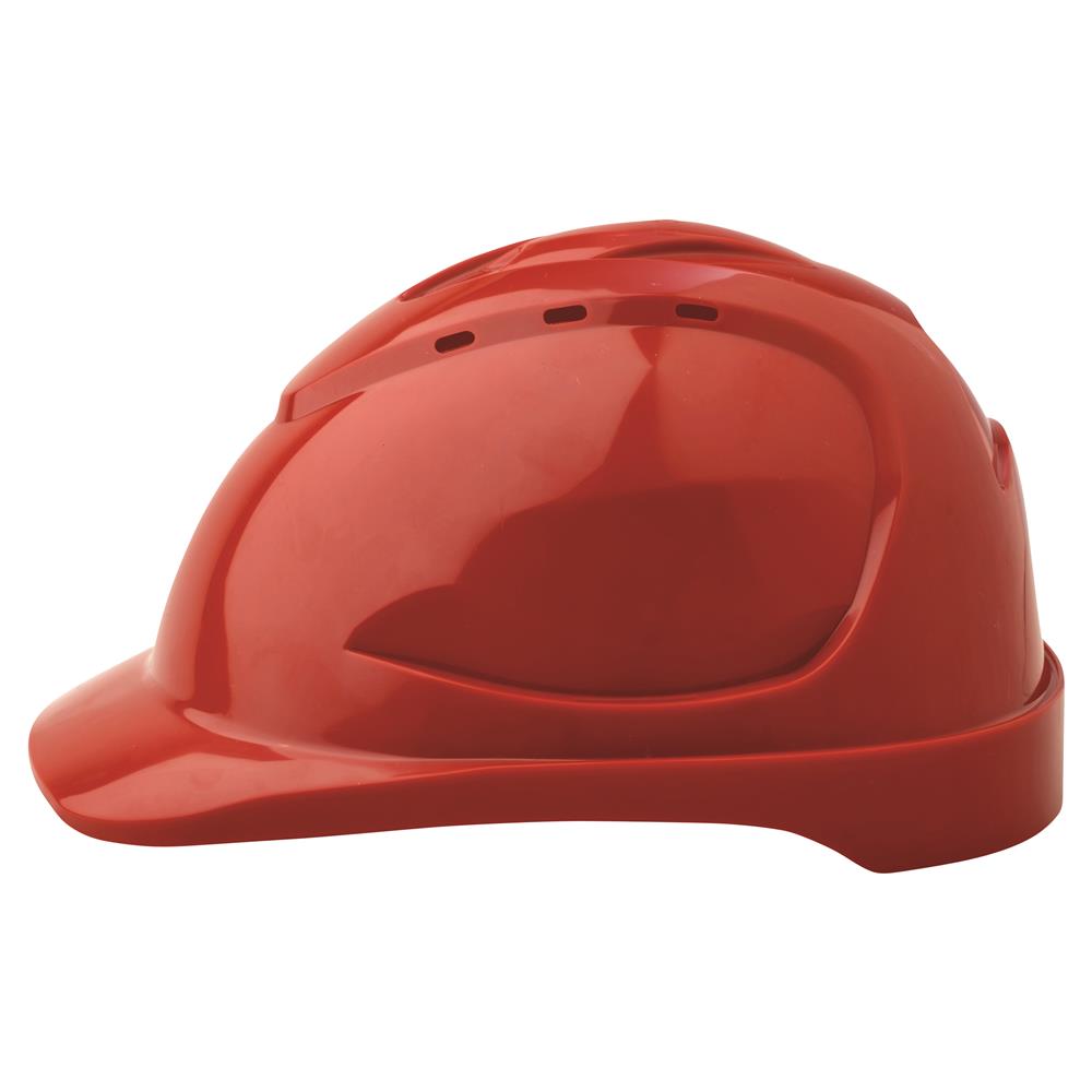 ProChoice Fluoro Orange V9 Vented Hard Hat with Push-Lock Harness