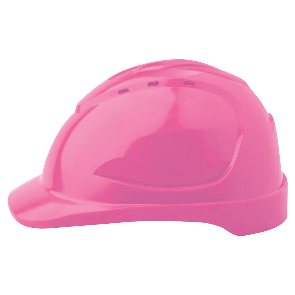 ProChoice Fluoro Orange V9 Vented Hard Hat with Push-Lock Harness