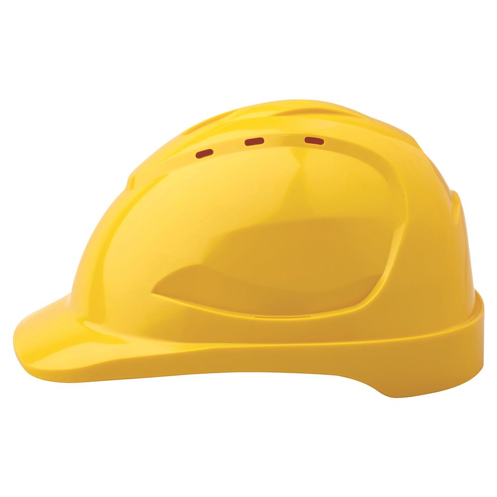 ProChoice Fluoro Orange V9 Vented Hard Hat with Push-Lock Harness