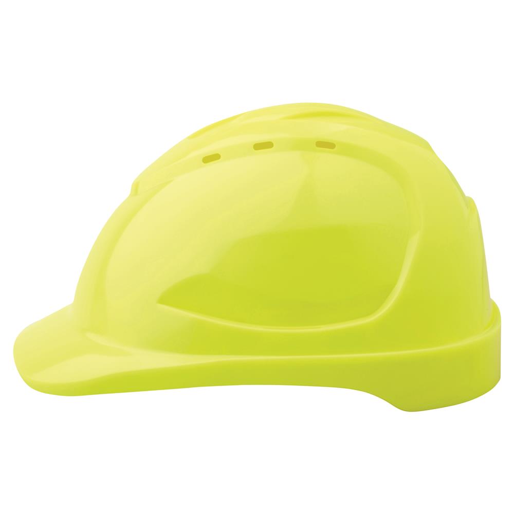 ProChoice Fluoro Orange V9 Vented Hard Hat with Push-Lock Harness