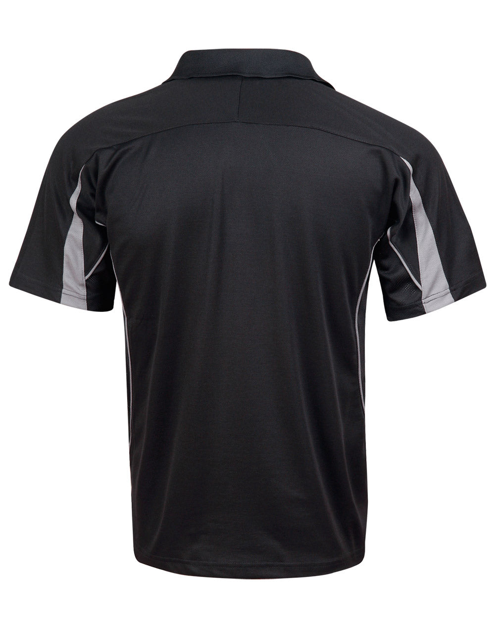 Winning Spirit Mens Legend Polo SS 160g Black/Ash 2XL