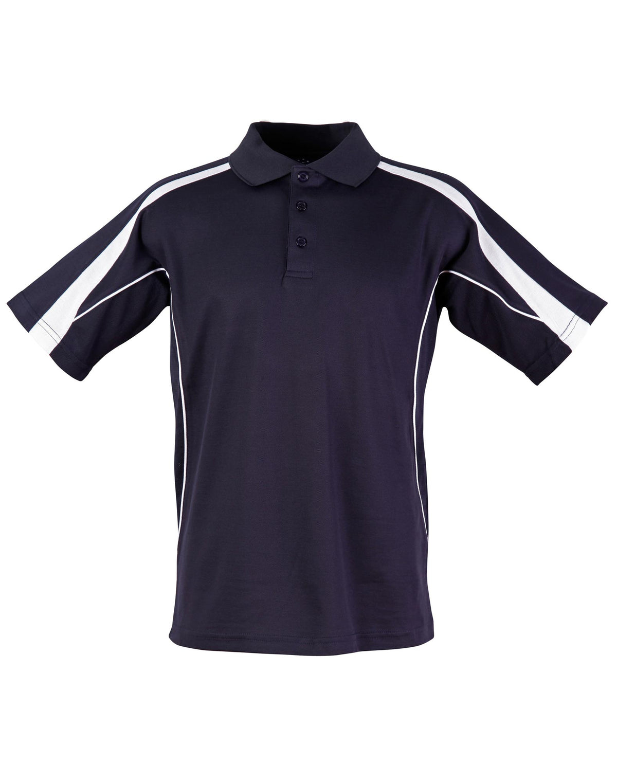 Winning Spirit Mens Legend Polo SS 160g Black/Ash 2XL