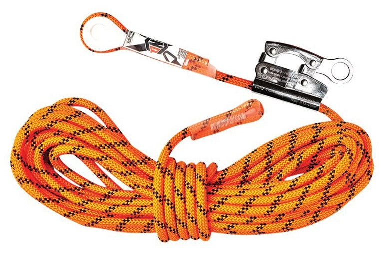 Linq Kernmantle Rope with Thimble Eye & Rope Grab 15m