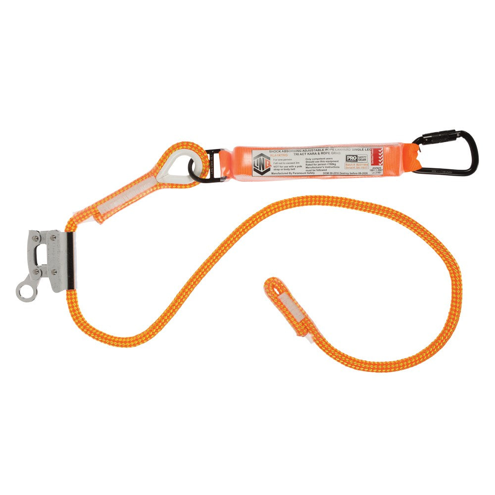 Linq Lanyard Rope with Rope Grab and DA Karabiner 2m