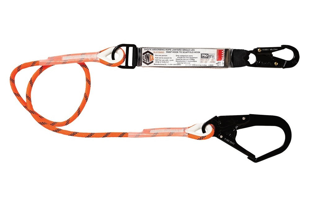 Linq Lanyard Single Rope 1 x Snap Hook / 1 x TA Karabiner 2m