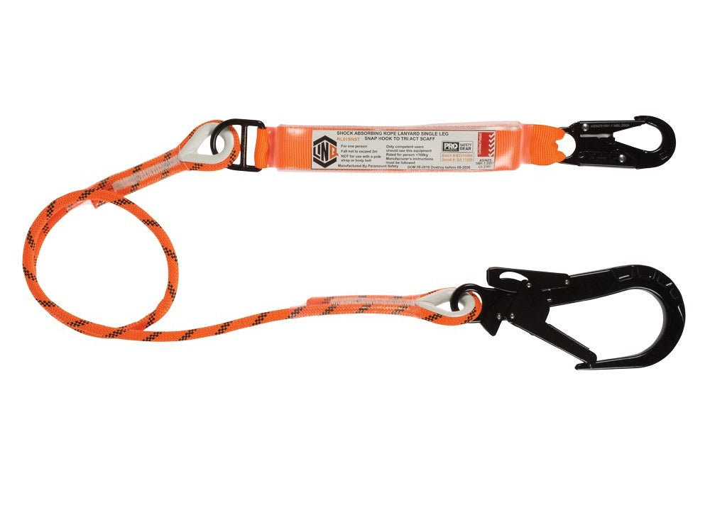 Linq Lanyard Single Rope 1 x Snap Hook / 1 x TA Karabiner 2m