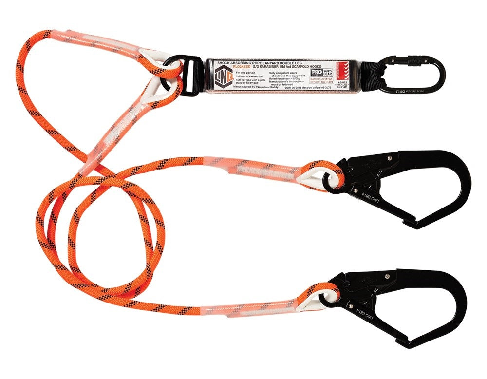 Linq Lanyard Double Rope 3 x SG Karabiners 2m