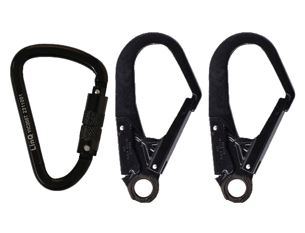 Linq Lanyard Double Rope 1 x TA Karabiner / 2 x DA Scaff Hooks 2m