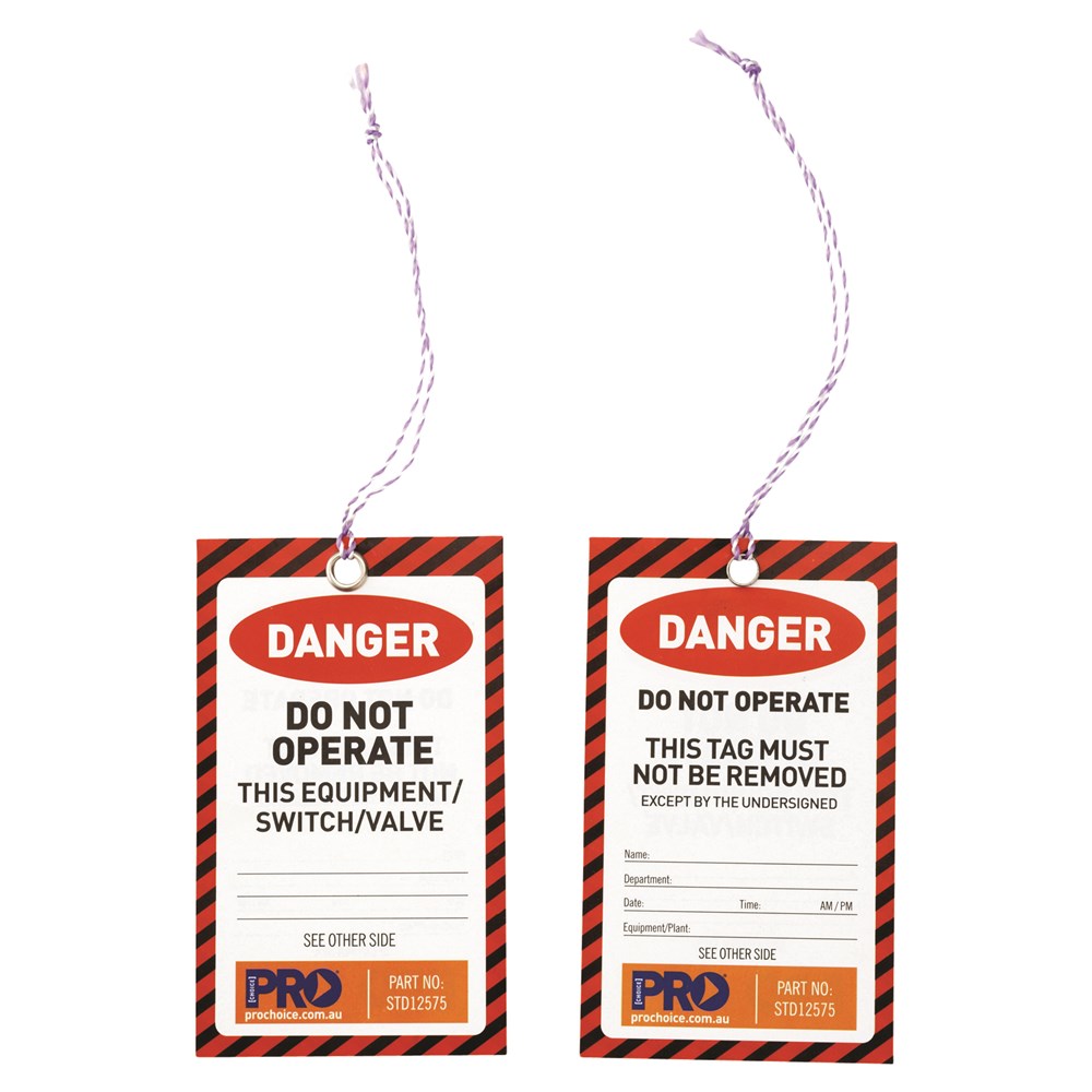 ProChoice Red Danger Safety Tags 10pk