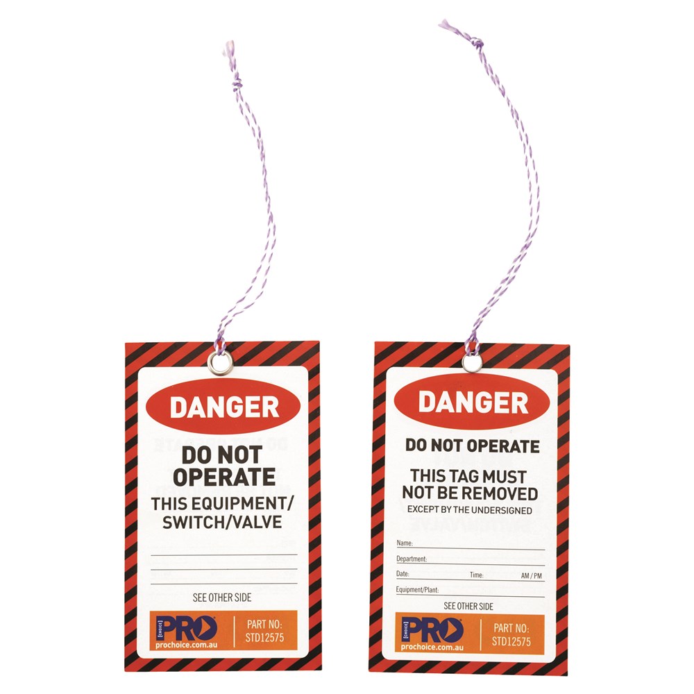 ProChoice Red Danger Safety Tags 10pk