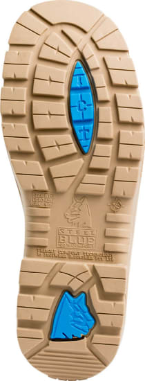 Steel Blue Mens Southern Cross Zip Boots Steel Bump TPU